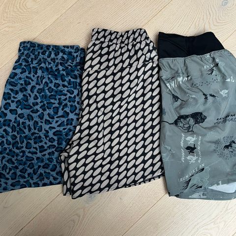 3 stk Trening/løpe shorts - Str: M - Adidas/Under Armour/Gymshark