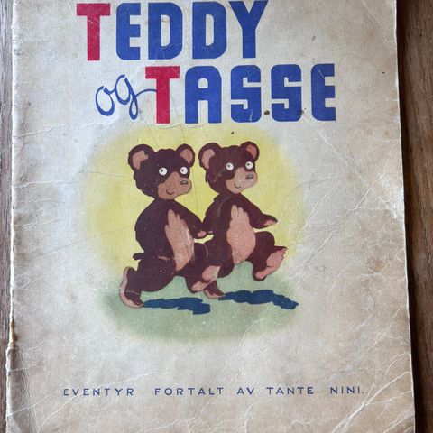 Teddy og Tasse gammel barnebok
