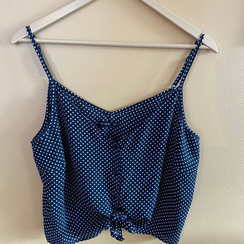 Vintage polka dot crop top