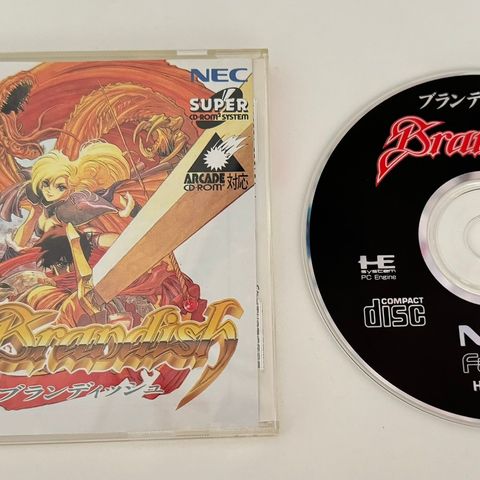 Brandish, et RPG-spill fra Falcom, til spillkonsollen "PC Engine"