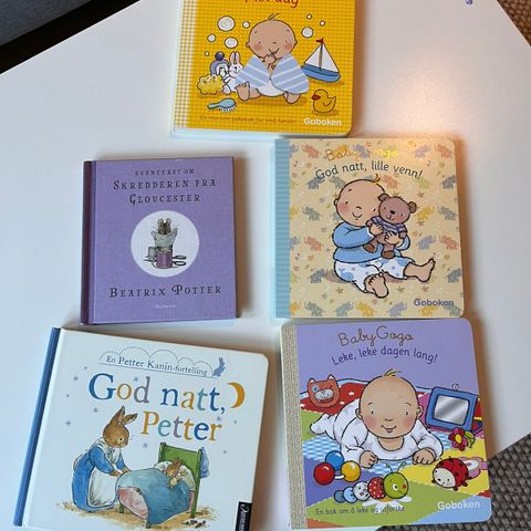5 barne- og babybøker