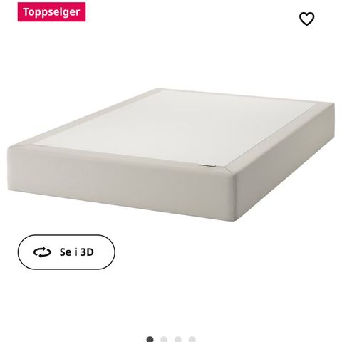 Snarum seng IKEA med overmadrass