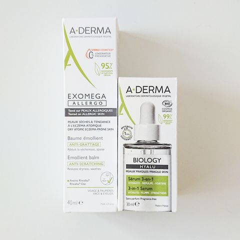 A-Derma Exomega Allergo & Biology Hyalu 3-i-1 serum. Ord. pris 461,86 kr