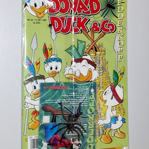 DONALD DUCK & CO BLAD M/ LEKE.NR.42-1999.UÅPNET.