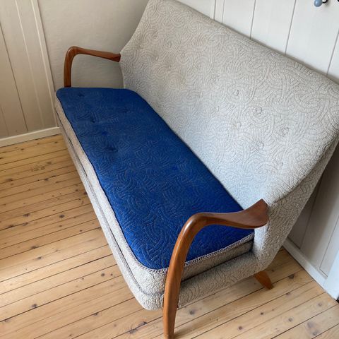 Retro sofa med teak