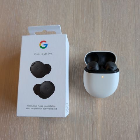 Google Pixel buds pro sort utførelse nye 2024