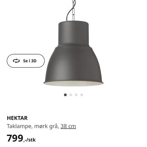 Ikea hektar taklampe