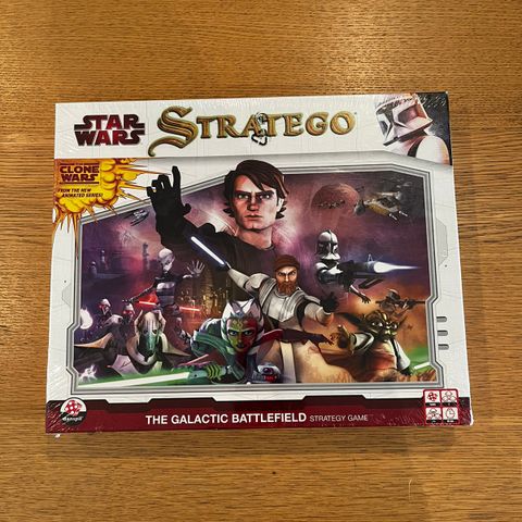 Uåpnet Star wars Stratego - the clone wars.