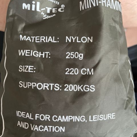 Mil-tec mini-hammock