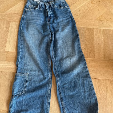 Zara baggy jeans jente str 10 (140)