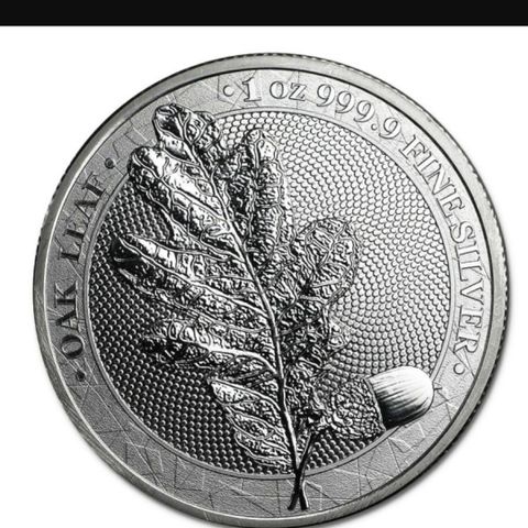 Sølv mynt 2019 Germania Oak Leaf