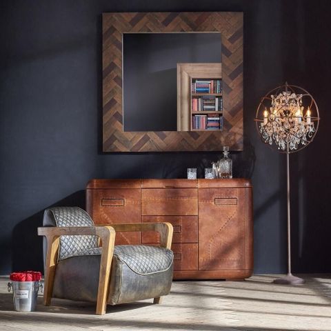 Eksklusiv design lenestol i ekte aneline skinn fra design merket Timothy Oulton