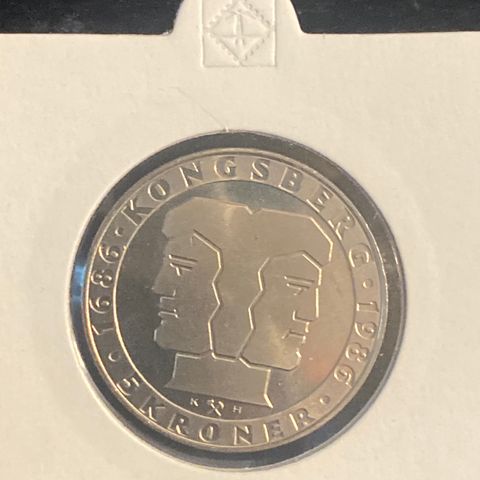 5 KRONER 1986 KONGSBERG KV. 0