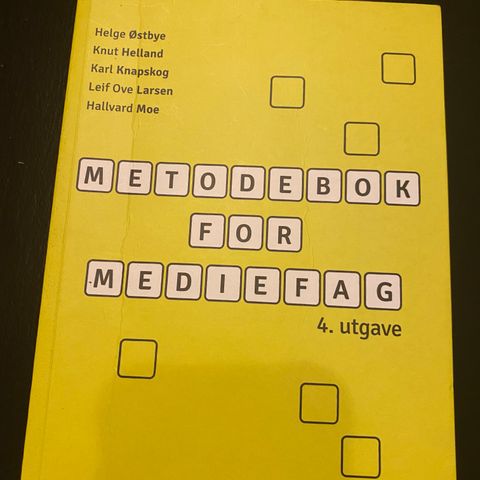 Metodebok for mediefag