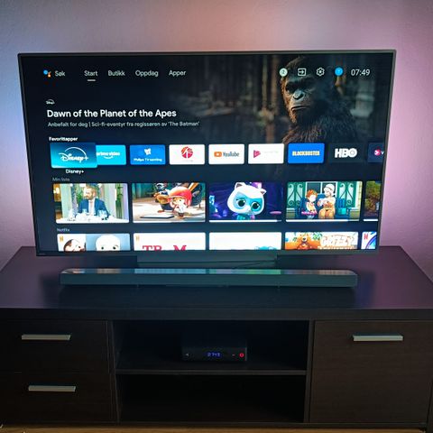 Philips TV 55' Svært slank 4K UHD LED Android TV