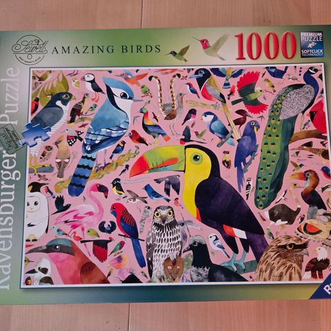 Ravensburger 1000 brikker Amazing Birds puslespill