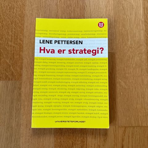 Hva er strategi