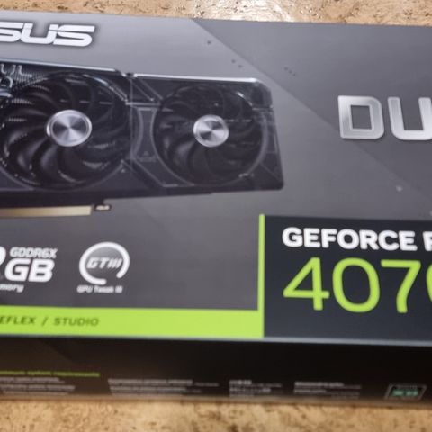 ASUS DUAL GeForce RTX 4070 12GB