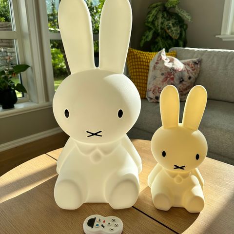 Mr Maria Miffy lamper 50cm og 30cm