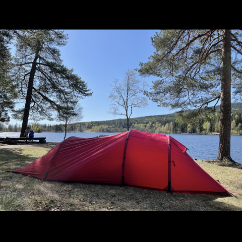 Urberg 2-Person Trekking Tunnel Tent Rio Red