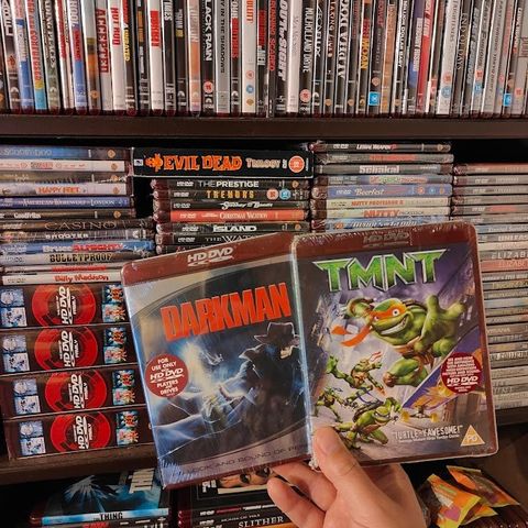 Teenage Mutant Turtles og Darkman på HD DVD helt ny uåpnet fra butikk!