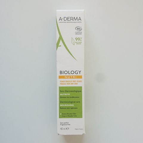 A-Derma Biology Nutri ansiktskrem. Ord. pris 289,90 kr