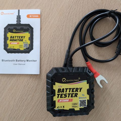 12V batterimonitor med Bluetooth - Elbil