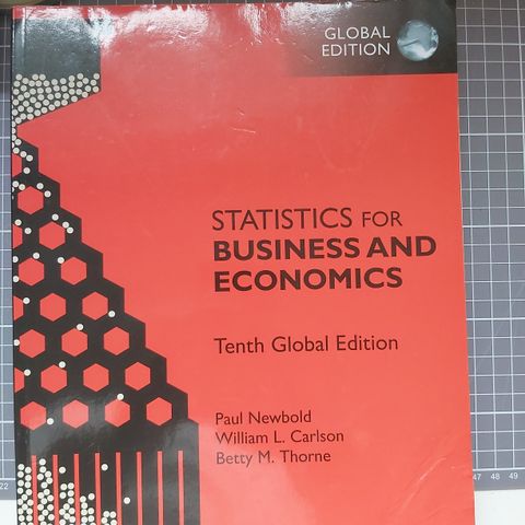 Statistics for business and economics 10th edition