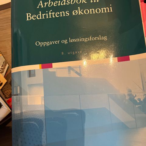 Bedriftens økonomi arbeidsbok