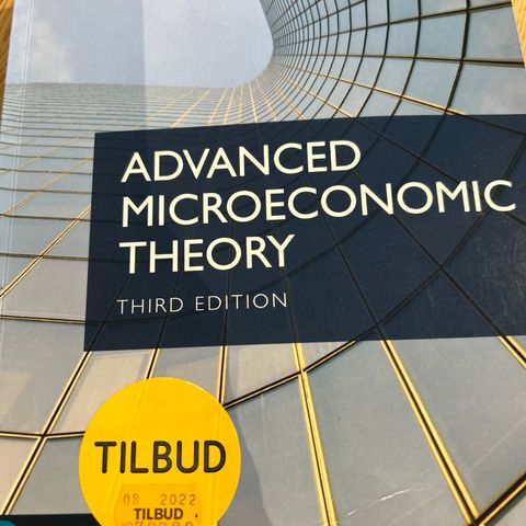 Advanced microeconomic theory