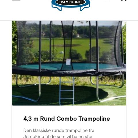 Jumpking trampoline stor type