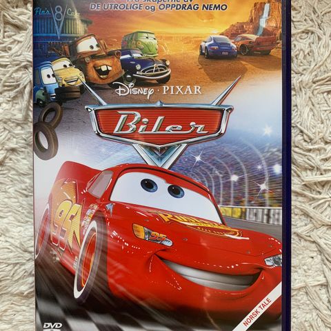 Biler / Cars, DVD. Tegnefilm