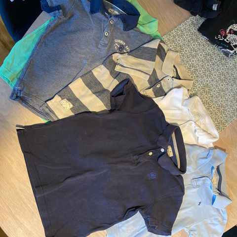 6 stk Polo / Piquet skjorter str 110/116  (bl.a. Zara, Massimo Dutti, HM)