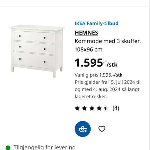 Hemnes kommode