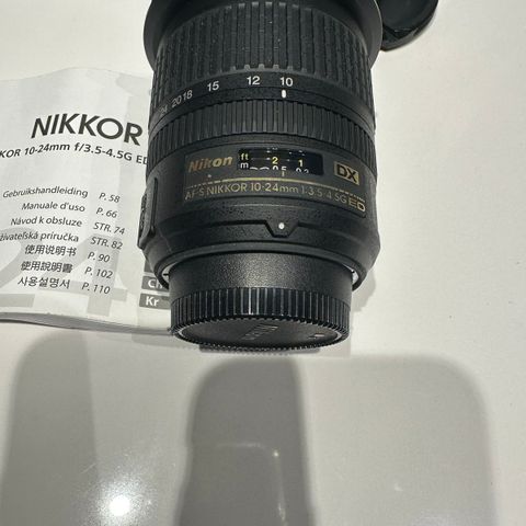 Nikon AFS-S NIKKOR 10-24mm 1:3,5-4.5G ED