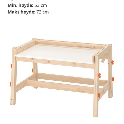 Ikea Flisat skrivebord til barn, justerbart