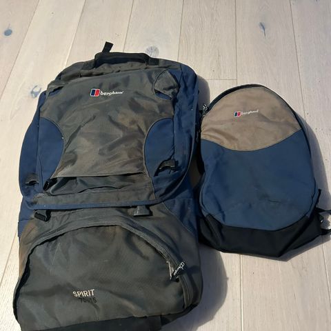 Backpacker-sekk. 70 + 15 liter