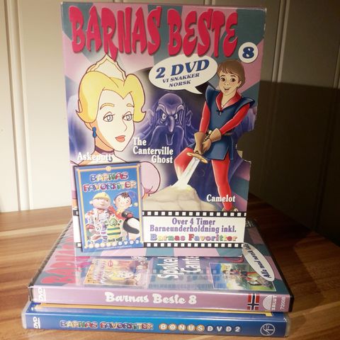 Barnas Beste 8 - DVD boks med 2 disker (norsk tale)