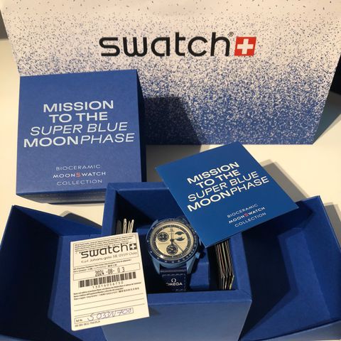 MISSION TO THE SUPER BLUE MOONPHASE - Omega x Swatch Moonswatch