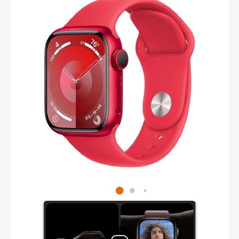 Apple Watch series 9 41 mm rød