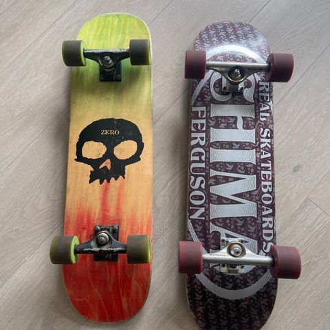 Skateboard med longboard hjul.