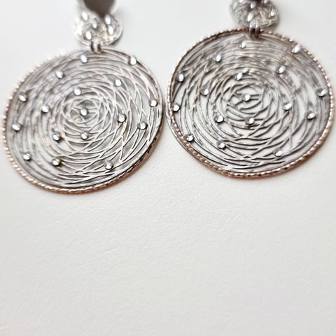 Silver earrings