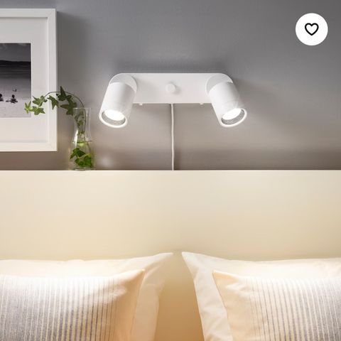 IKEA NYMÅNE VEGGLAMPE