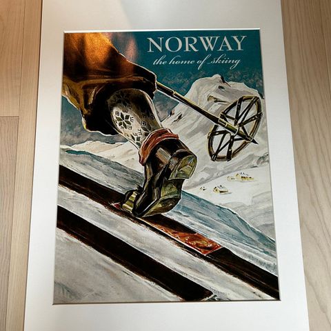 Retro skiplakat