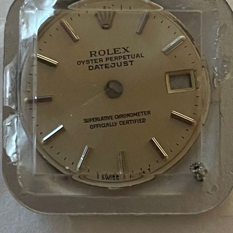 Rolex Datejust skive fra Saastad