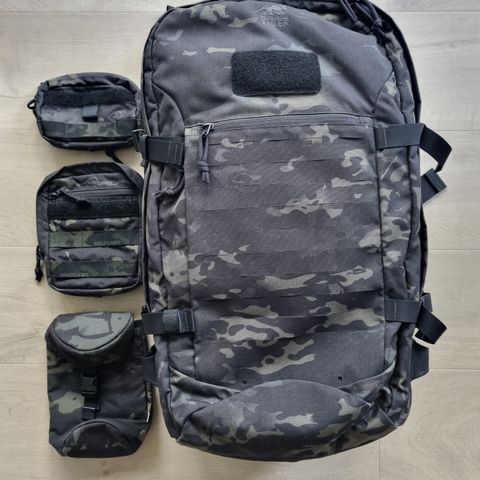 Ryggsekk/tursekk -TASMANIAN TIGER TT MISSION PACK MKII MULTICAM BLACK (37 liter)