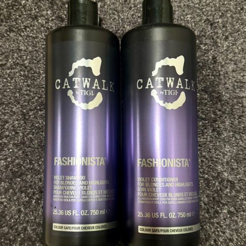 TIGI Catwalk Fashionista Violet duo shampoo conditioner 750ml