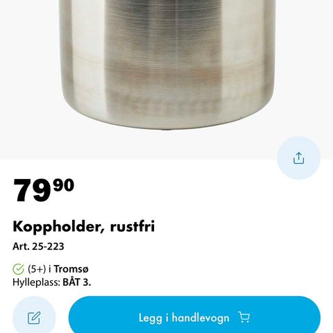 Koppholdere 2 stk for prisen av 1