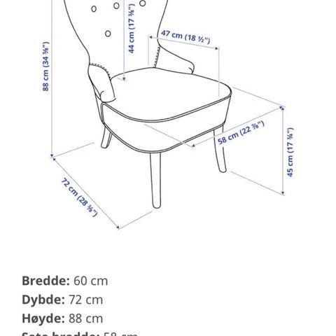 Remsta IKEA lenestol svart