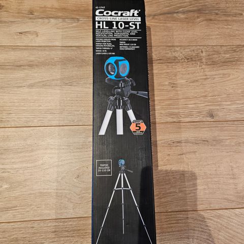 Cocraft krysslaser m/tripod